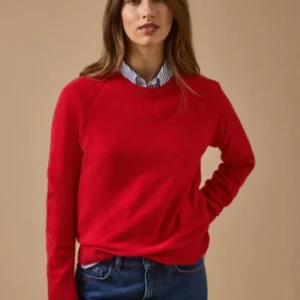 Damenpullover mit rundem Halsausschnitt - Cashemere-Kollektion