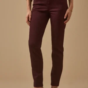 Farbenfrohe Slim Fit Damenhose Aude