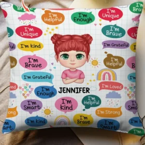 Personalized I'm Kind I'm Brave Bamboo Pillow Case