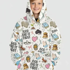 God Did It First Wearable Bamboo Blanket Hoodie