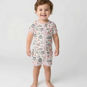 Coquette Strawberry School Days Bamboo Shorty Zippy
