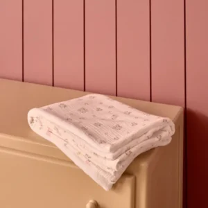 Baby-Plaid aus strukturierter Baumwolle und Mikrofleece