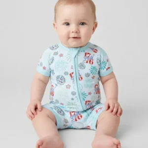 Land Of Free Family Matching Bamboo Shorty Zippy