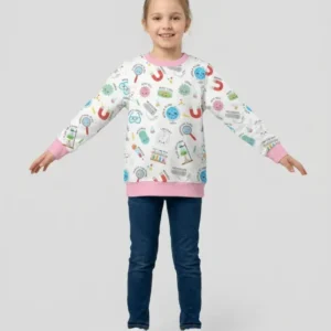 Science Fun Family Matching Bamboo Crewneck Sweatshirt