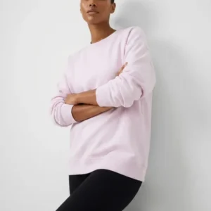 Solid Color Bamboo Women Crewneck Sweatshirt