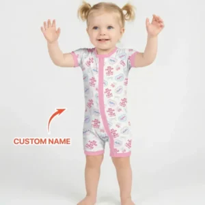 He Loved Us First Custom Name Bamboo Shorty Zippy