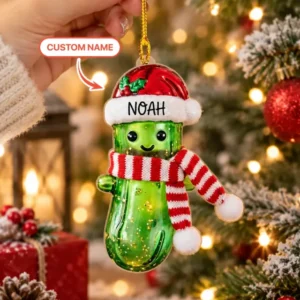 Funny Pickle Christmas Acrylic Ornament