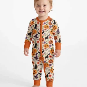 Spooky Halloween Floral Delight Bamboo Convertible Zippy