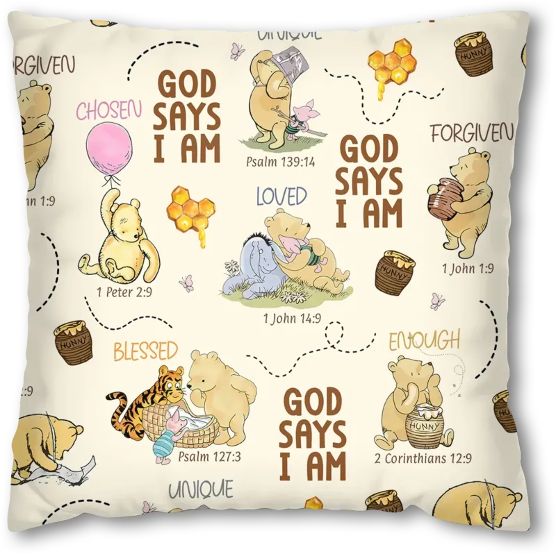 God Says I Am – Little Blessings Bamboo Pillow Case