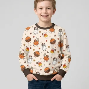 Fall Day Football Bamboo Crewneck Sweatshirt