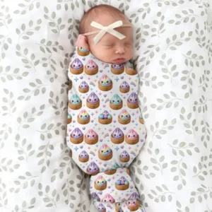 Cute Glitter Dumpling swaddle blanket