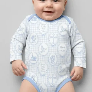 Custom Name Baptism Straight Outta Holy Water Bamboo Bodysuit