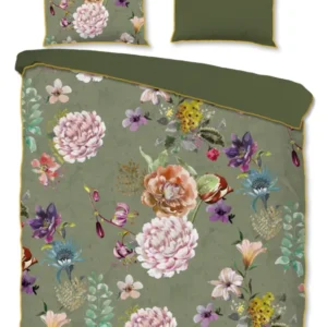 Descanso Satin Duvet Cover "Parma" - Grün - Dubbele instopflap