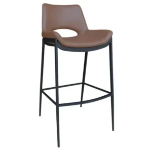 Icona 30" Bar Stool in Saddle and Black