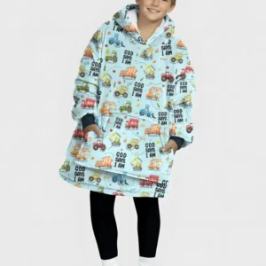God Says I Am Boy Bamboo Blanket Hoodie