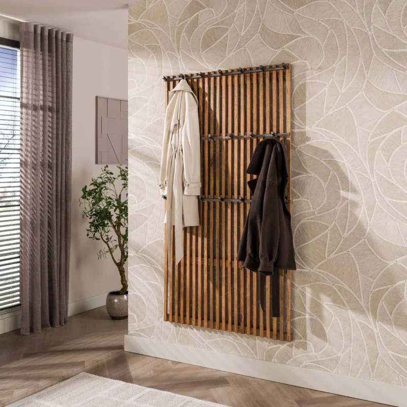 Garderobe Tweak hoch XL 20 Haken / Massiv Mango sand