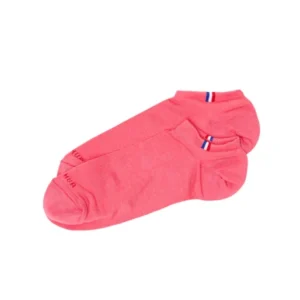 Pack 2 chaussettes invisibles Femme Coton Rose 1