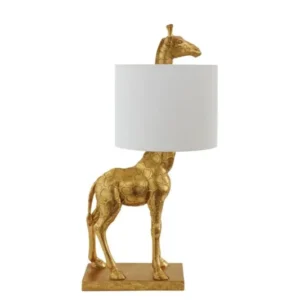 Tischlampe Safarirai - Giraffenleuchte in Gold