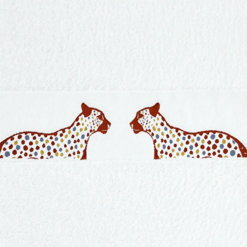 Leopardo Abyss Embroidered Towel
