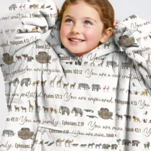 Biblical Noah's Ark Wearable Bamboo Blanket Hoodie