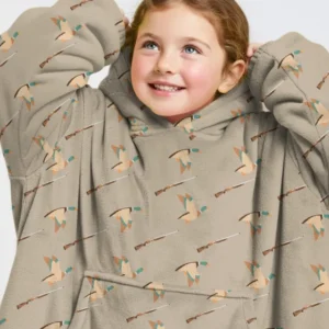 Lil Duck Hunter Bamboo Blanket Hoodie