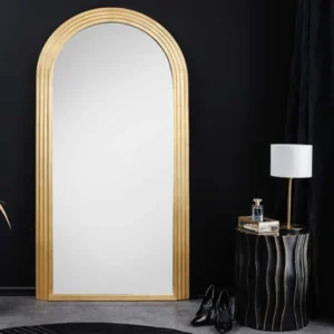 Wandspiegel Edler ART DECO 160cm gold Rundbogen Spiegel