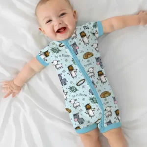 He Is Risen Easter Family Matching Bamboo Shorty Zippy