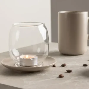 Laterne Nordlicht - Laterne aus Glas und Steinzeug