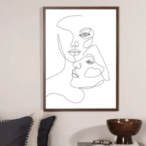Poster Duett aus hochwertigem Papier
