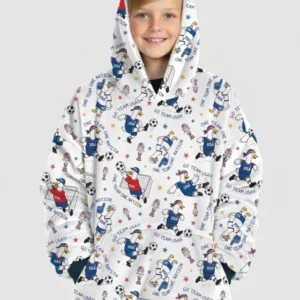 USA Soccer Goose Family Matching Bamboo Blanket Hoodie