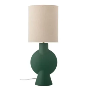 Tischlampe Norlia - Grün Steingut