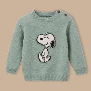 Baby Pullover Cyrillus X PEANUTS™ – Kollektion « Snoopy »