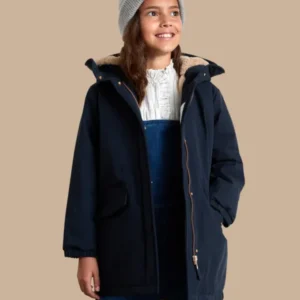 Mädchen-Parka mit Futter aus Pelzimitat
