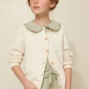 Mädchen-Cardigan mit Musterstrick