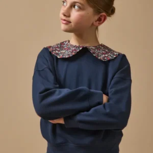 Mädchen-Sweatshirt mit Liberty®-Kragen