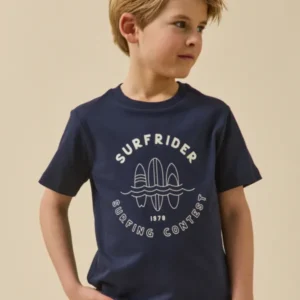 Jungen T-Shirt mit Druckmotiv – Bio-Baumwolle
