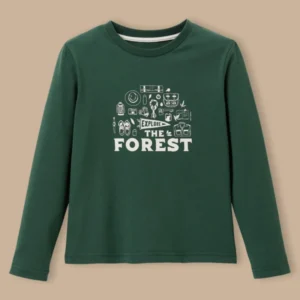 Jungen T-Shirt mit Druckmotiv – Bio-Baumwolle
