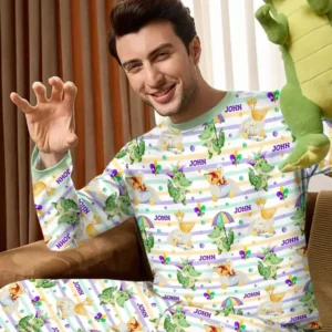Happy Mardi Gras Adventure Family Matching Bamboo Men's Pajama Set
