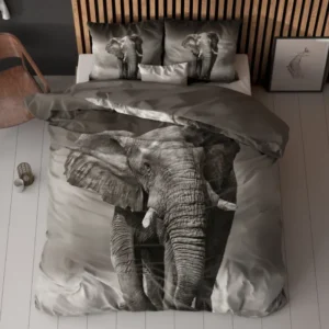 Bettwäsche Set Bettbezug und Kissen - Elegant Elefant