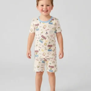 A Child Of God Family Matching Bamboo Two Piece Short Sleeve Shorts Pajama Set