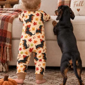 Autumn Dachshund Playtime Bamboo Convertible Zippy