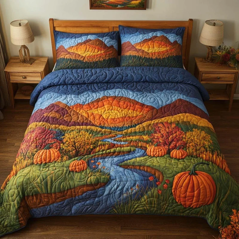 Autumn Timeless Charm Bamboo Quilt Bedding Set