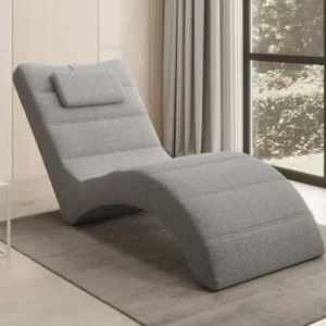 Designer Relax-Liege Leon in Bouclé