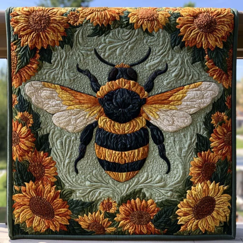 Bee Delight Bamboo Quilt Blanket