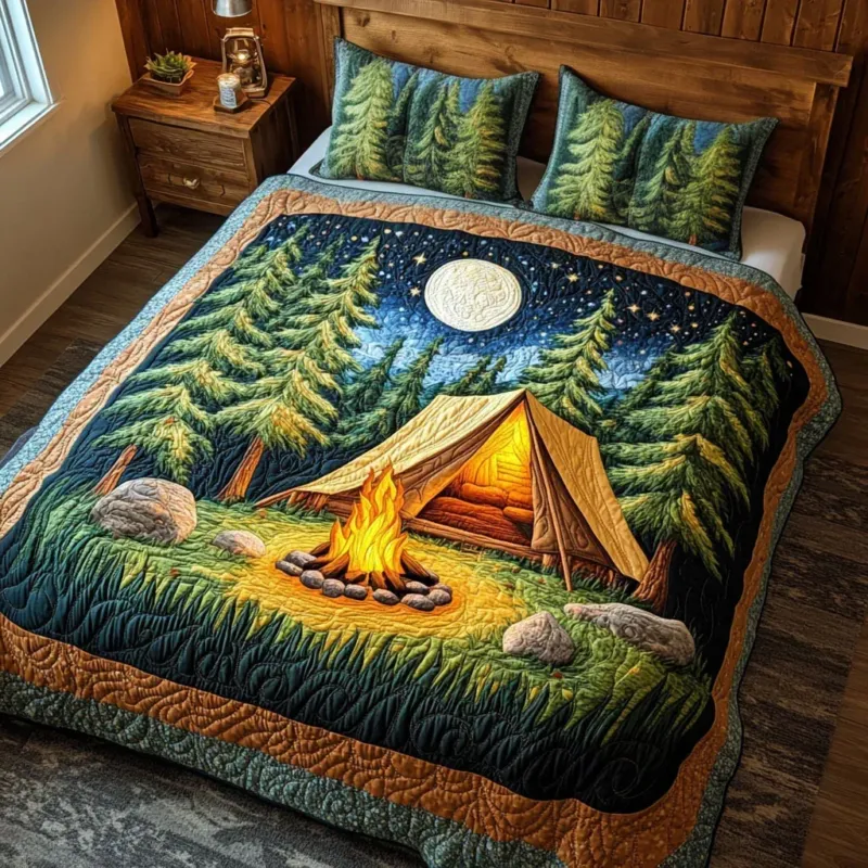 Camp Retreat Bamboo Quilt Bedding Set