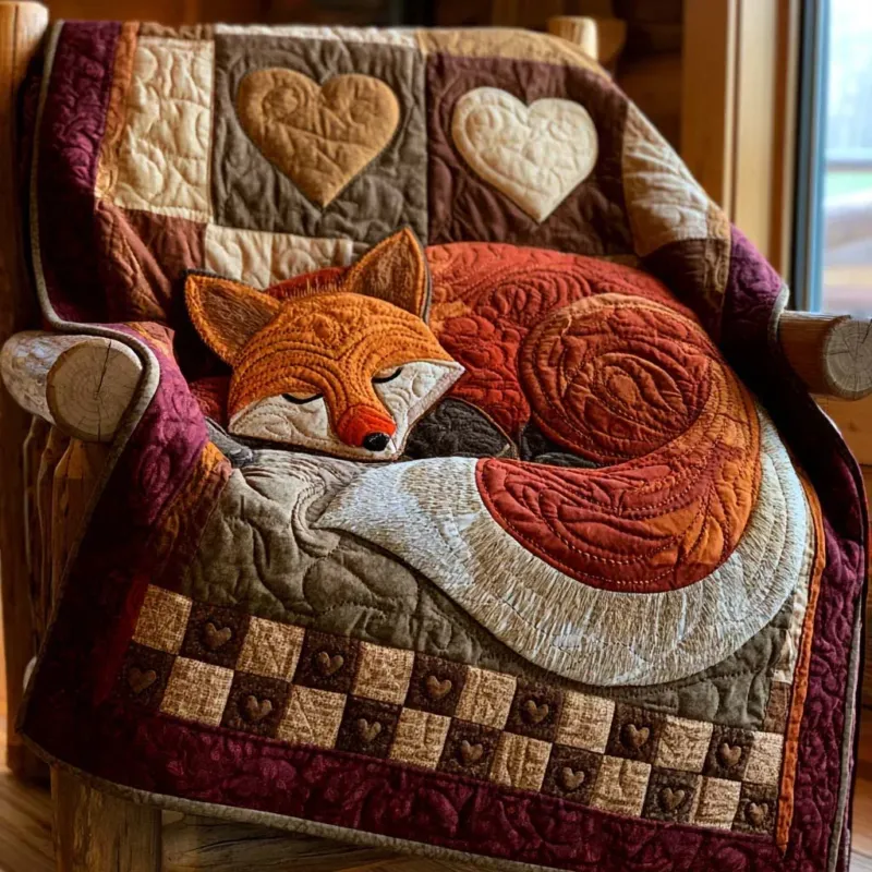 Clever Fox Bamboo Quilt Blanket