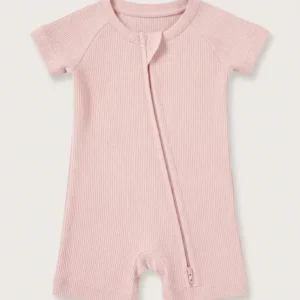 Sakura Ribbed Bamboo Shorty Zippy