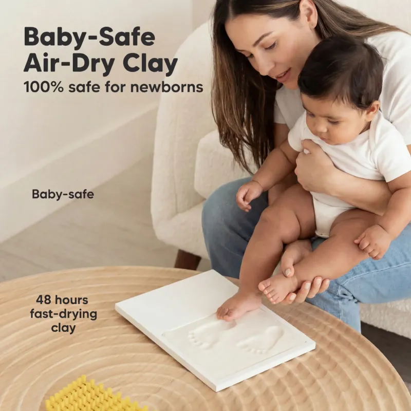 Baby Handprint & Footprint Keepsake Solo Frame
