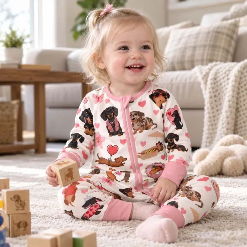 Dachshund Valentine Love Bamboo Convertible Zippy