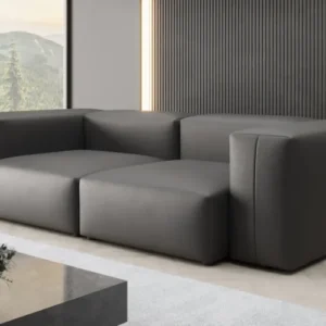 Designer 2 Sitzer Sofa Snug in Echtleder